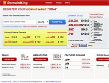 Tablet Screenshot of domainking.biz